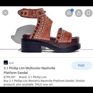 3.1 PHILLIP LIM Nashville studded suede sandals festival